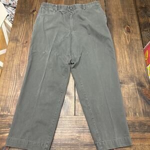 Men’s Dockers Premium Blue Green Cotton Chino‎ Pant Flat Front Relaxed Fit 38x30